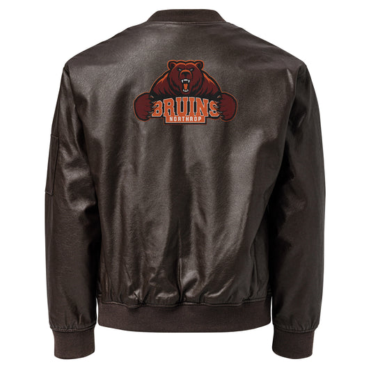 Northrop H.S. Faux Leather Bomber Jacket