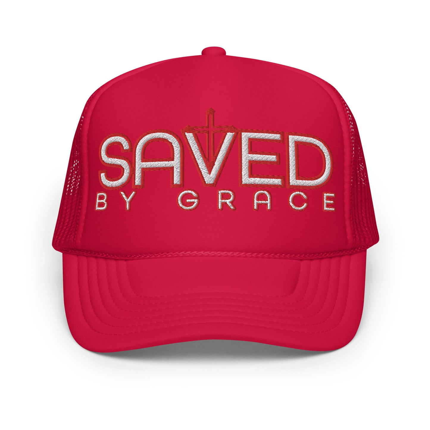 SAVED BY GRACE- Foam trucker hat