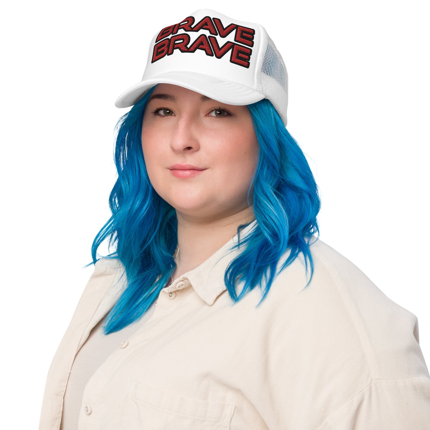 BRAVE BRAVE- Foam trucker hat