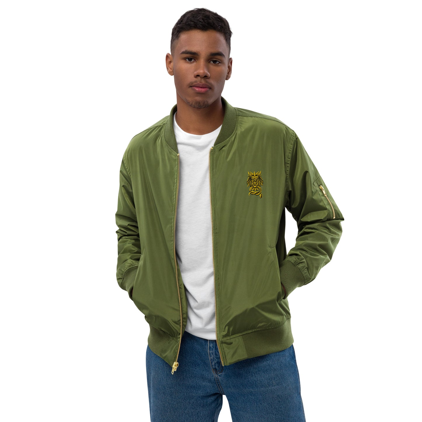 Sanctified- Premium recycled bomber jacket