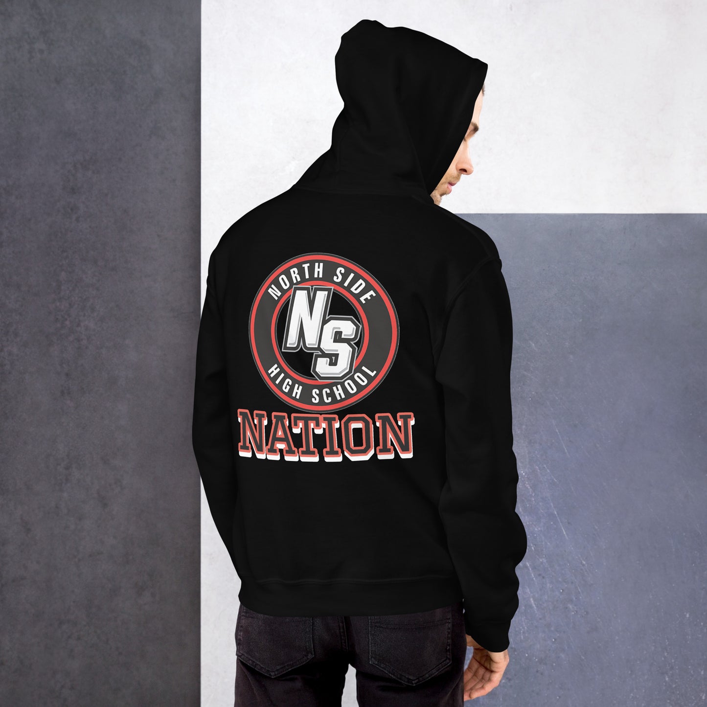 North Side H.S. Embroidered Front  Unisex Hoodie