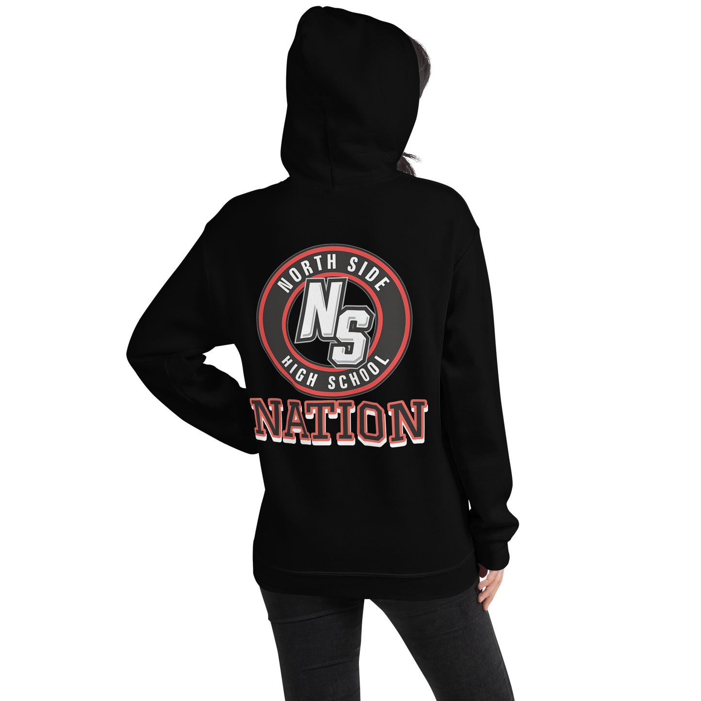 North Side H.S. Embroidered Front  Unisex Hoodie