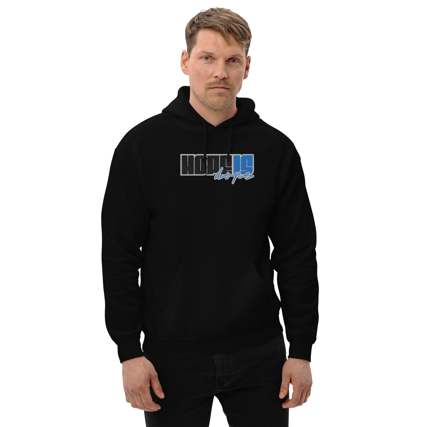 Hope is Dope- Embroidered Front Unisex Hoodie