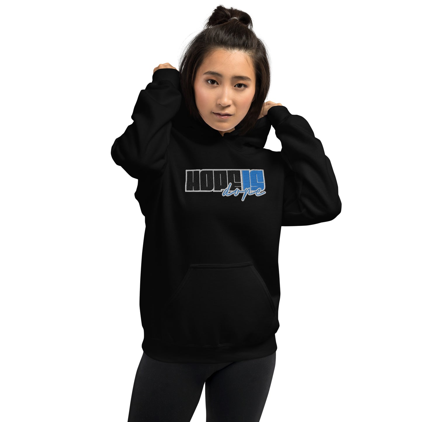 Hope is Dope- Embroidered Front Unisex Hoodie