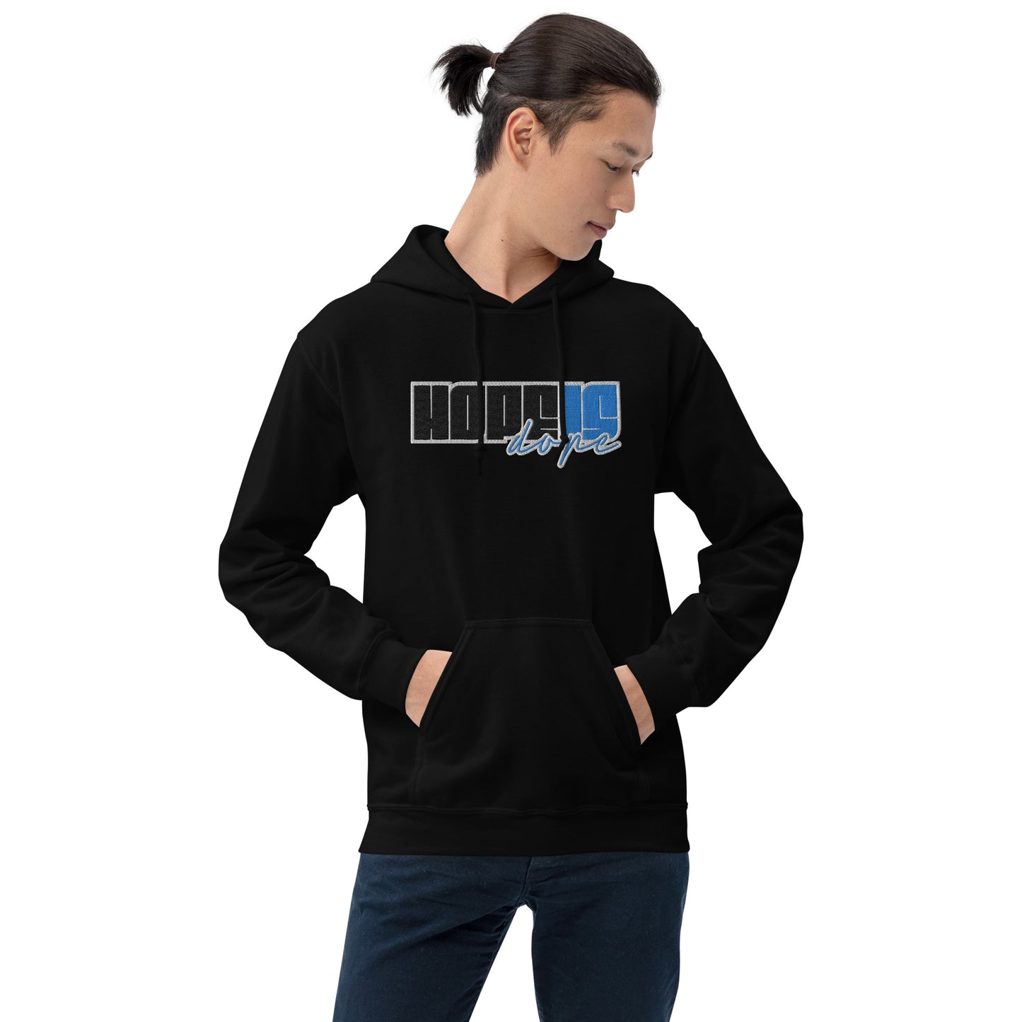 Hope is Dope- Embroidered Front Unisex Hoodie