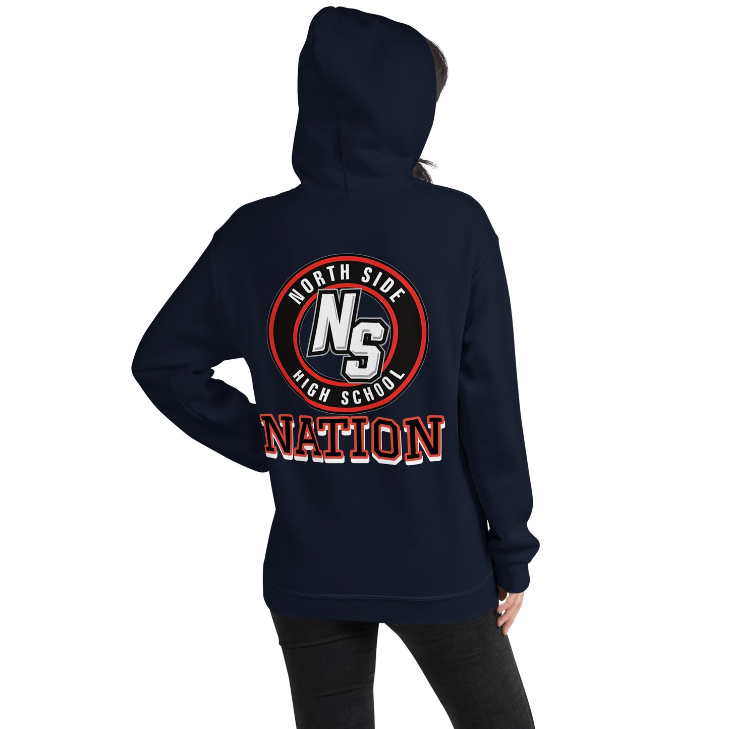 North Side H.S. Embroidered Front  Unisex Hoodie