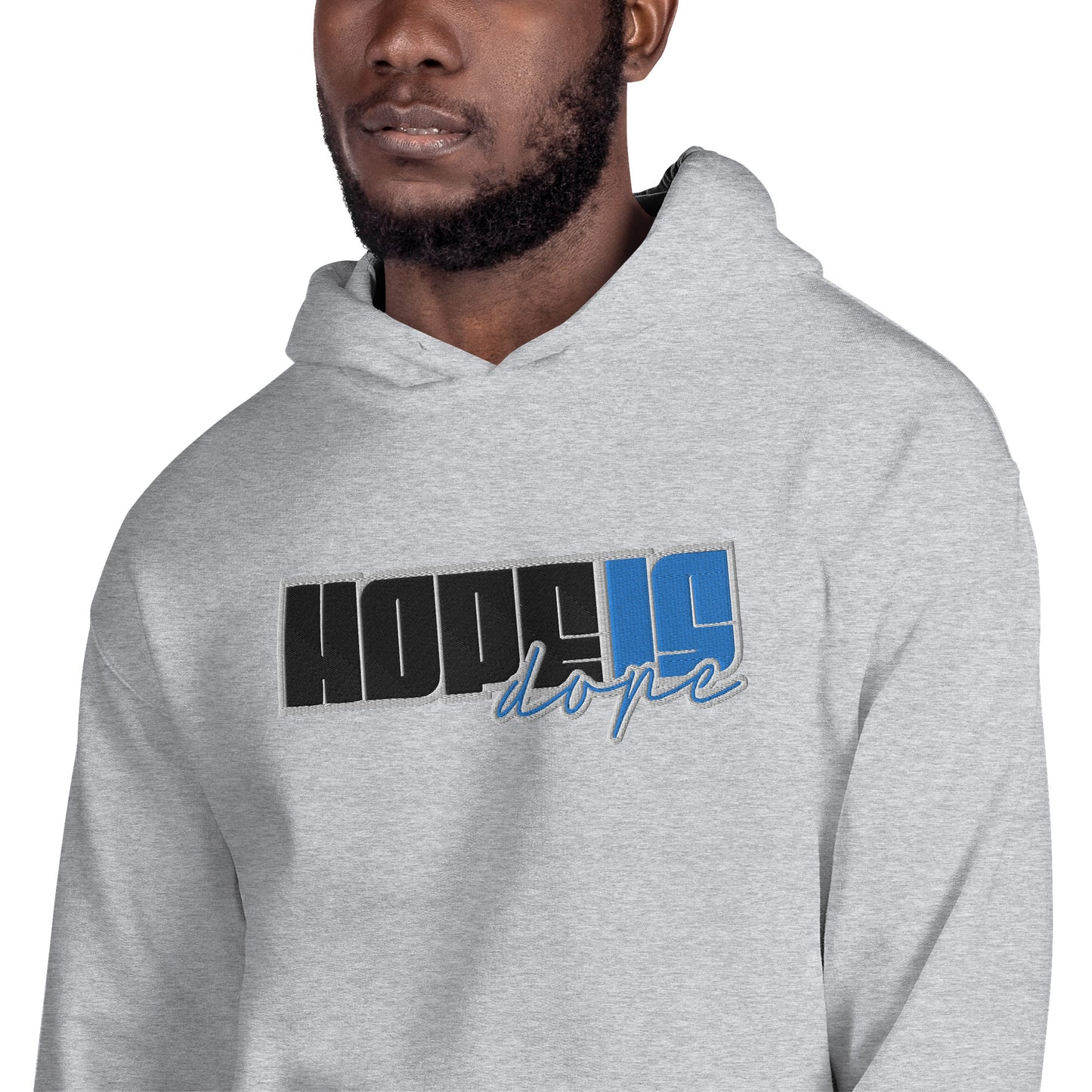 Hope is Dope- Embroidered Front Unisex Hoodie