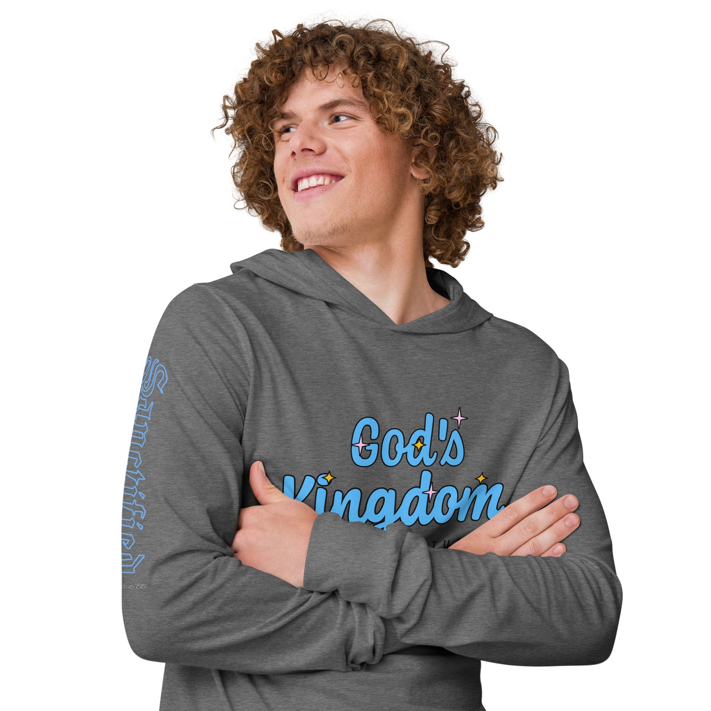 GOD'S KINGDOM OVER CULTURE- Hooded long-sleeve tee