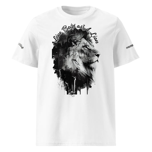 LIVE BOLD AS A LION- Unisex organic cotton t-shirt