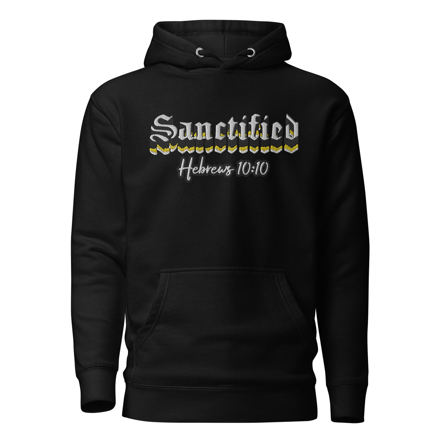 Sanctified Signature- Unisex Hoodie with Embroidered Front