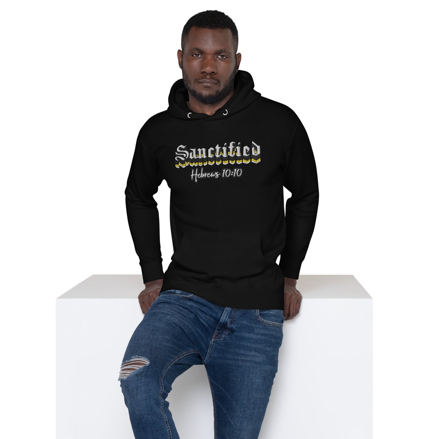 Sanctified Signature- Unisex Hoodie with Embroidered Front