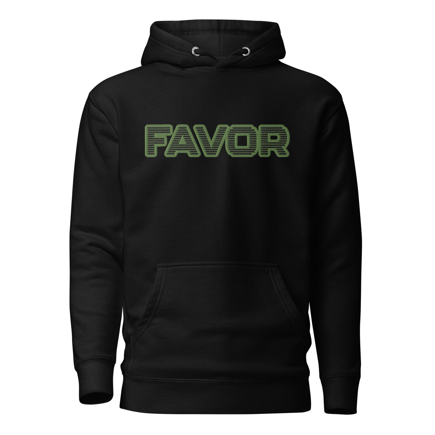 FAVOR- EMBROIDERED FRONT Unisex Hoodie