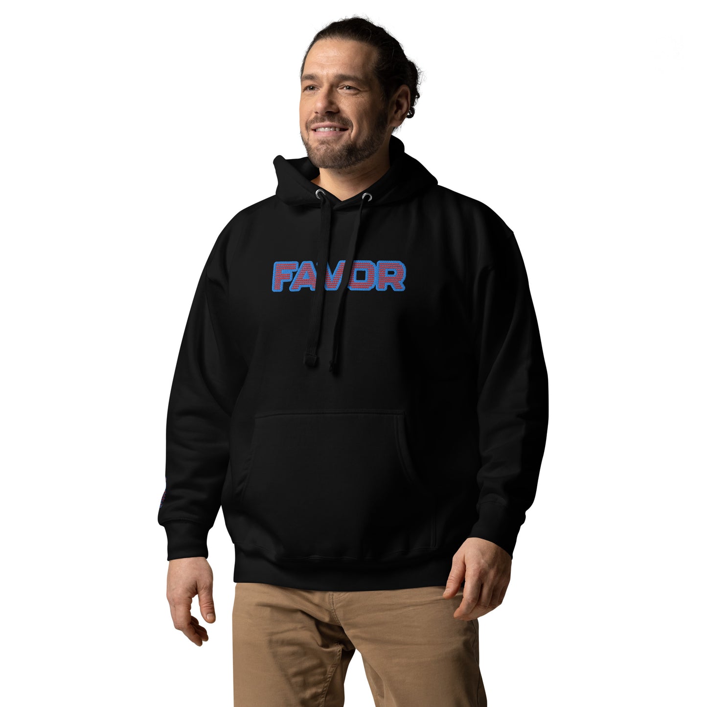 FAVOR- EMBROIDERED FRONT Unisex Hoodie