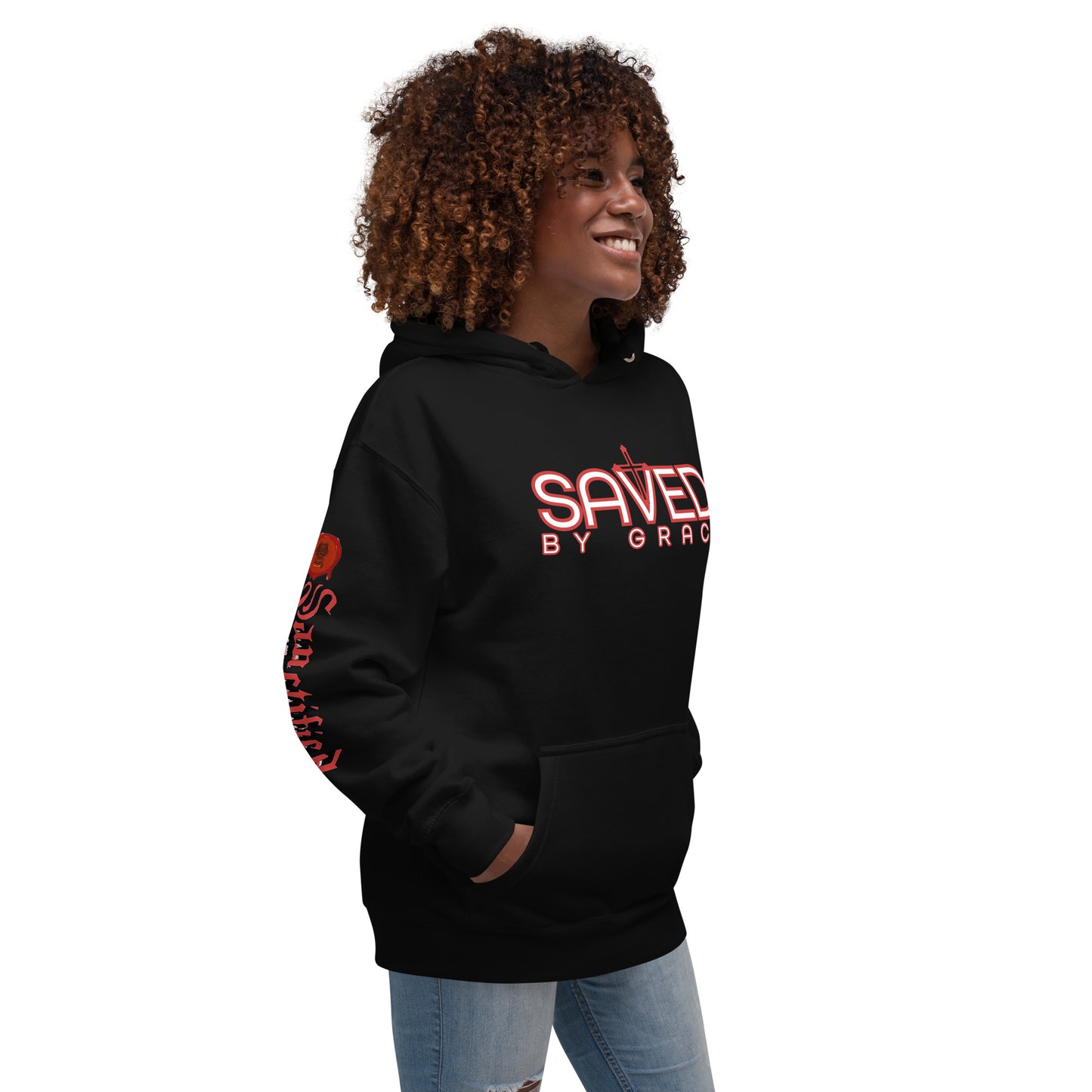 SAVED BY GRACE- Unisex Hoodie