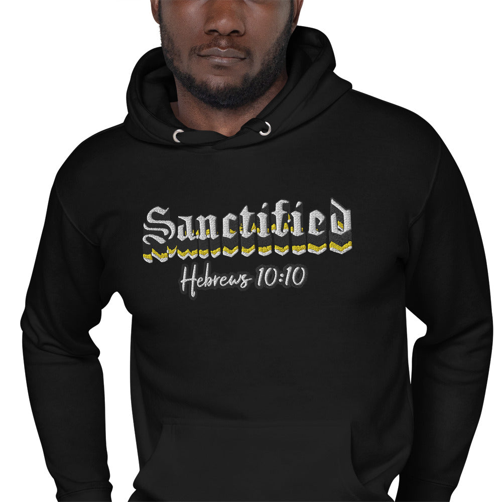 Sanctified Signature- Unisex Hoodie with Embroidered Front