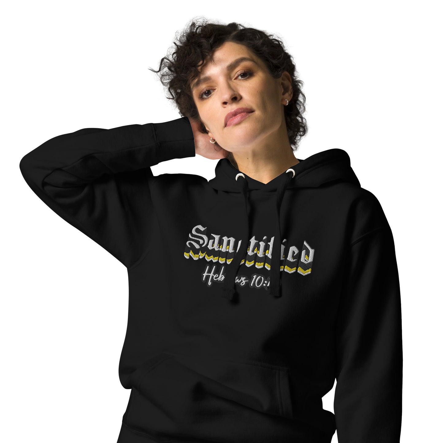 Sanctified Signature- Unisex Hoodie with Embroidered Front