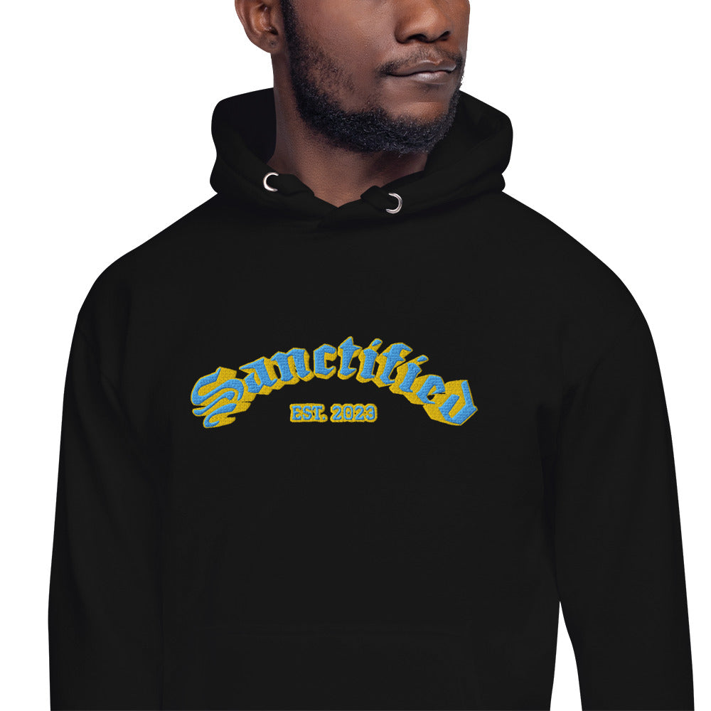 SANCTIFIED SIGNATURE- EMBROIDERED FRONT Unisex Hoodie