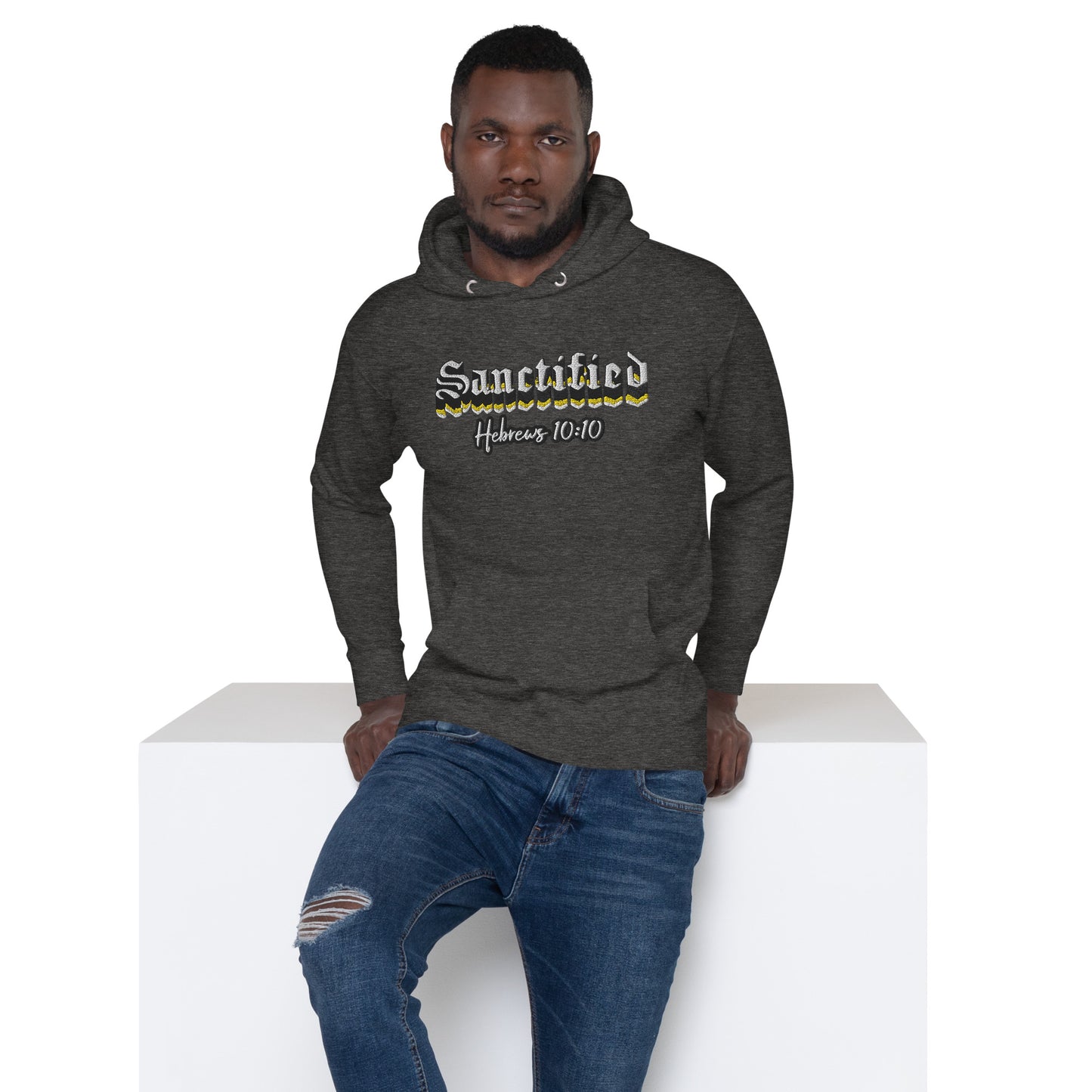 Sanctified Signature- Unisex Hoodie with Embroidered Front