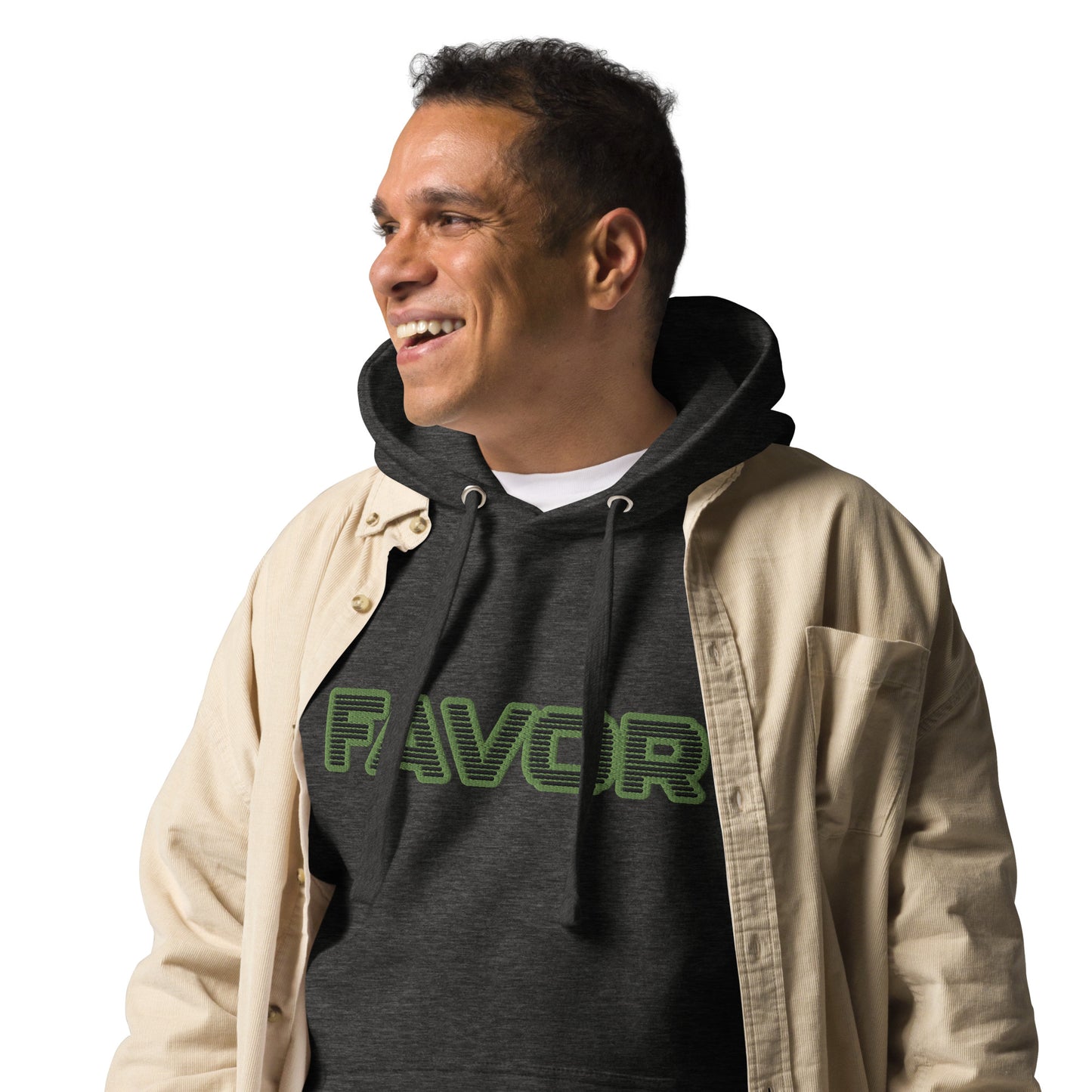 FAVOR- EMBROIDERED FRONT Unisex Hoodie