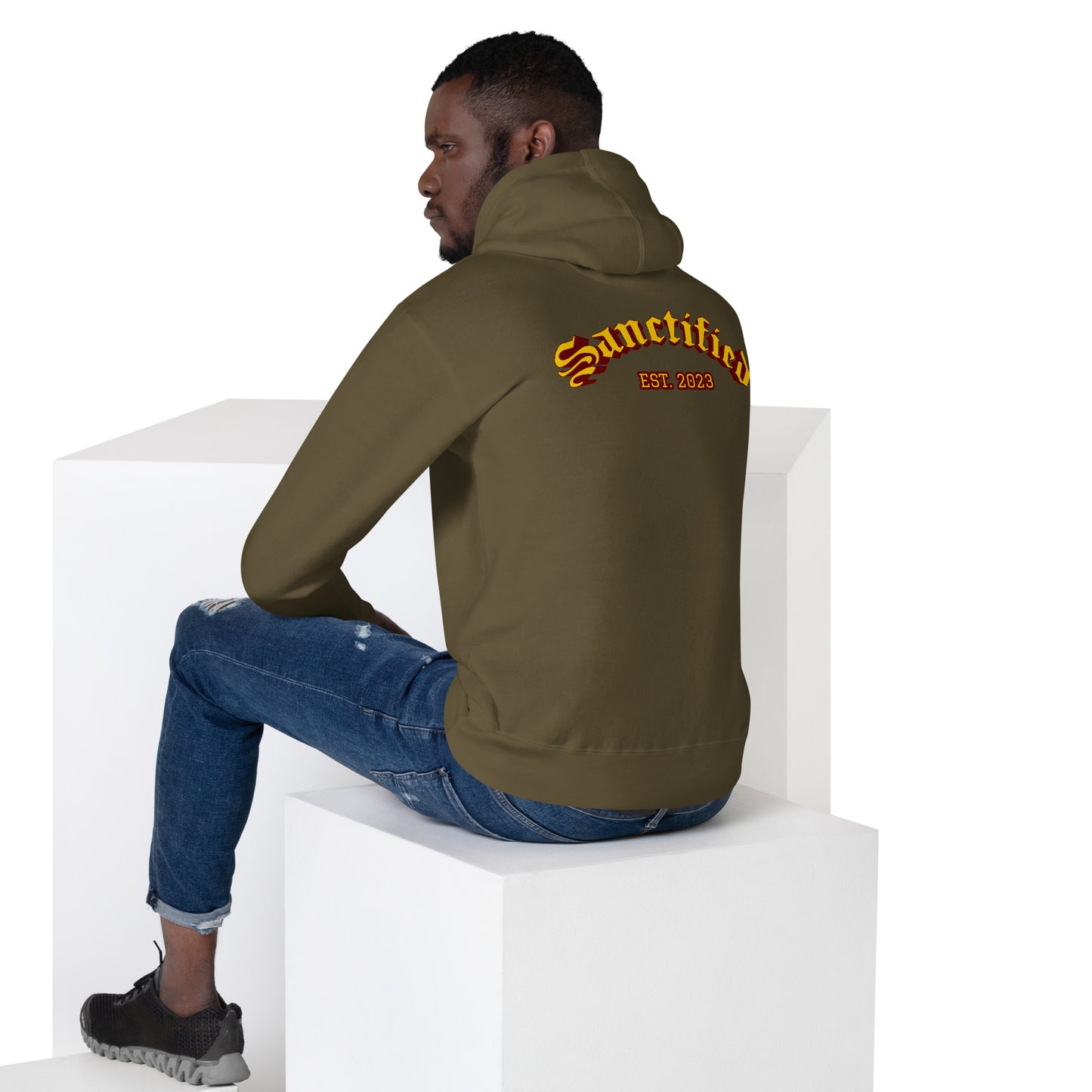 BOLD AS A LION- EMBROIDERED FRONT Unisex Hoodie