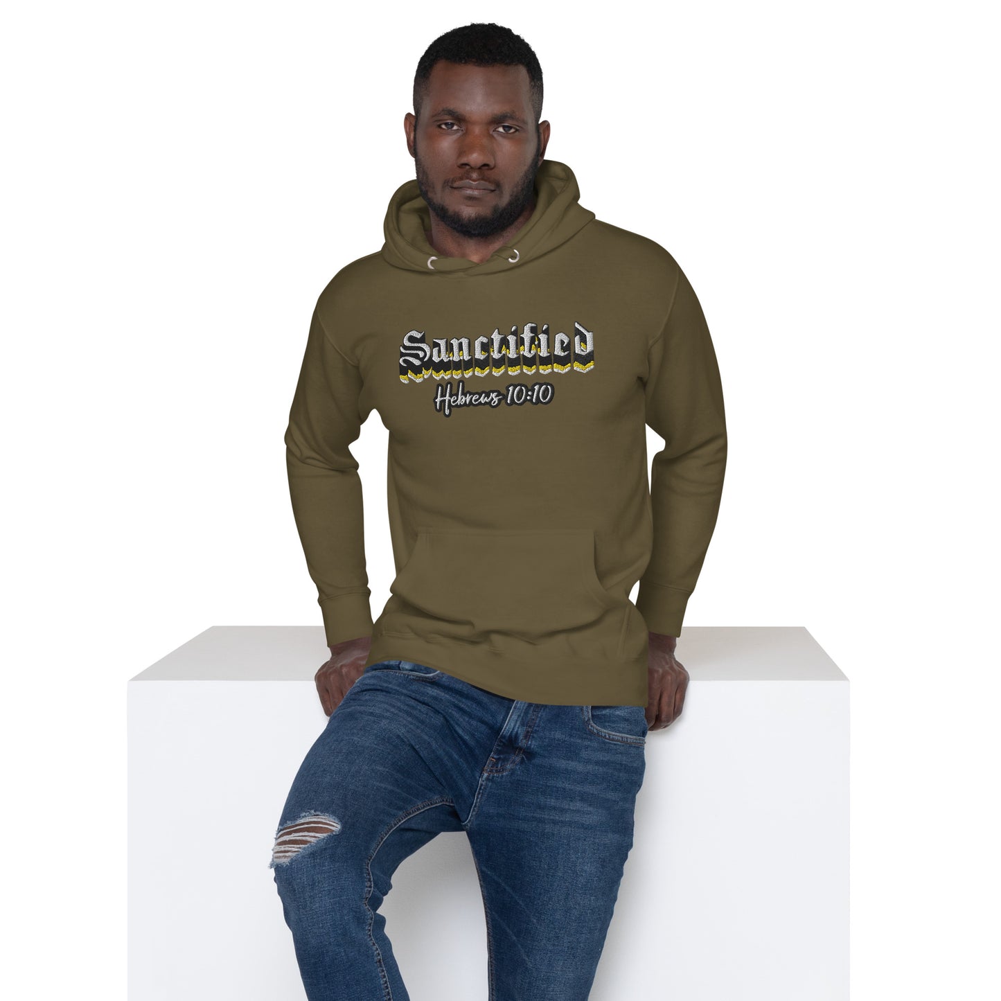 Sanctified Signature- Unisex Hoodie with Embroidered Front