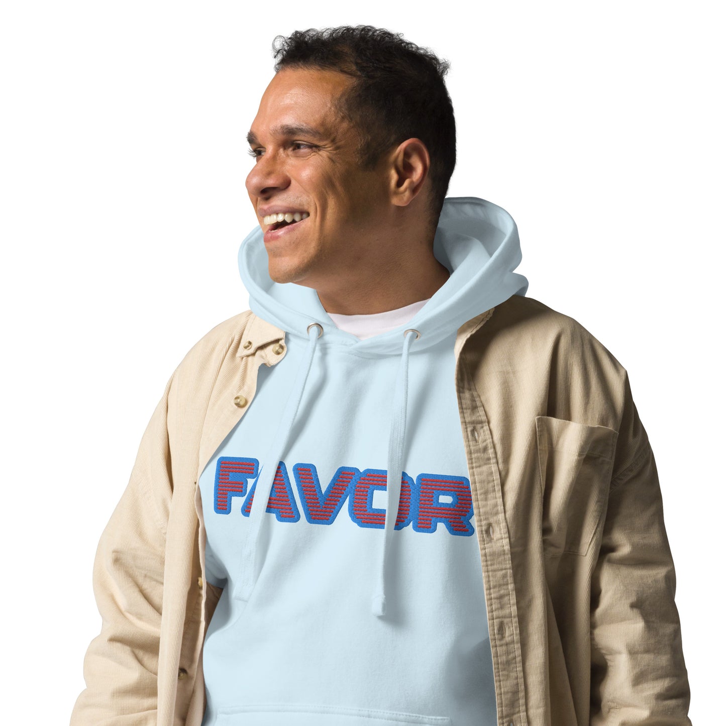 FAVOR- EMBROIDERED FRONT Unisex Hoodie