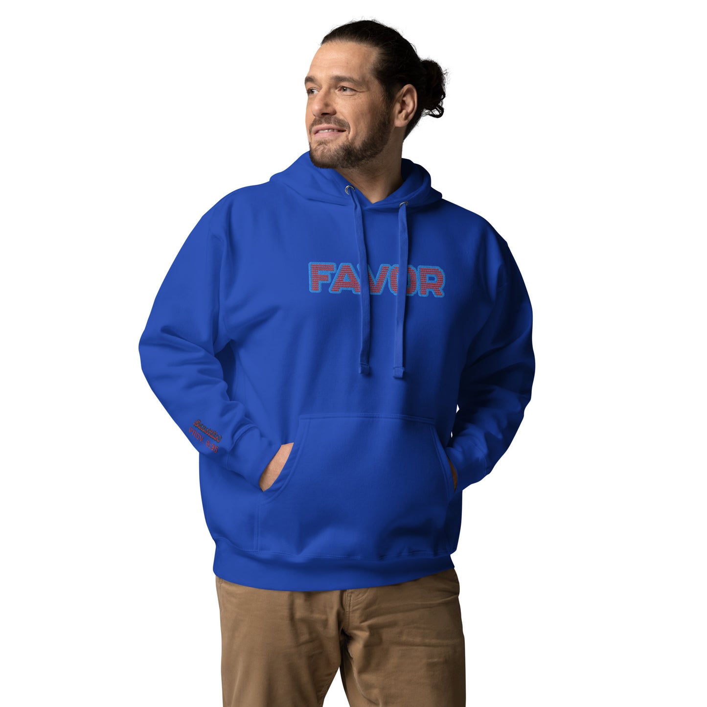 FAVOR- EMBROIDERED FRONT Unisex Hoodie