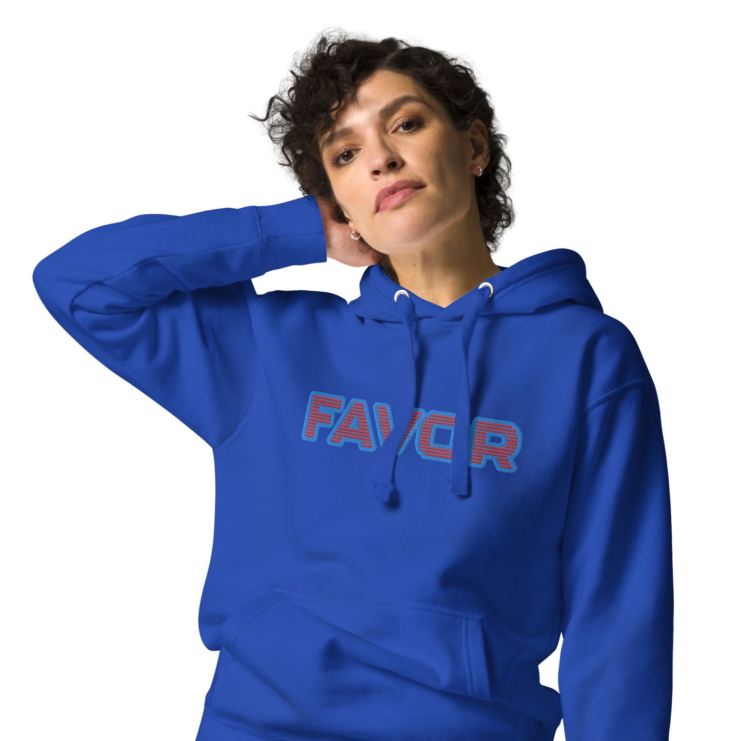 FAVOR- EMBROIDERED FRONT Unisex Hoodie