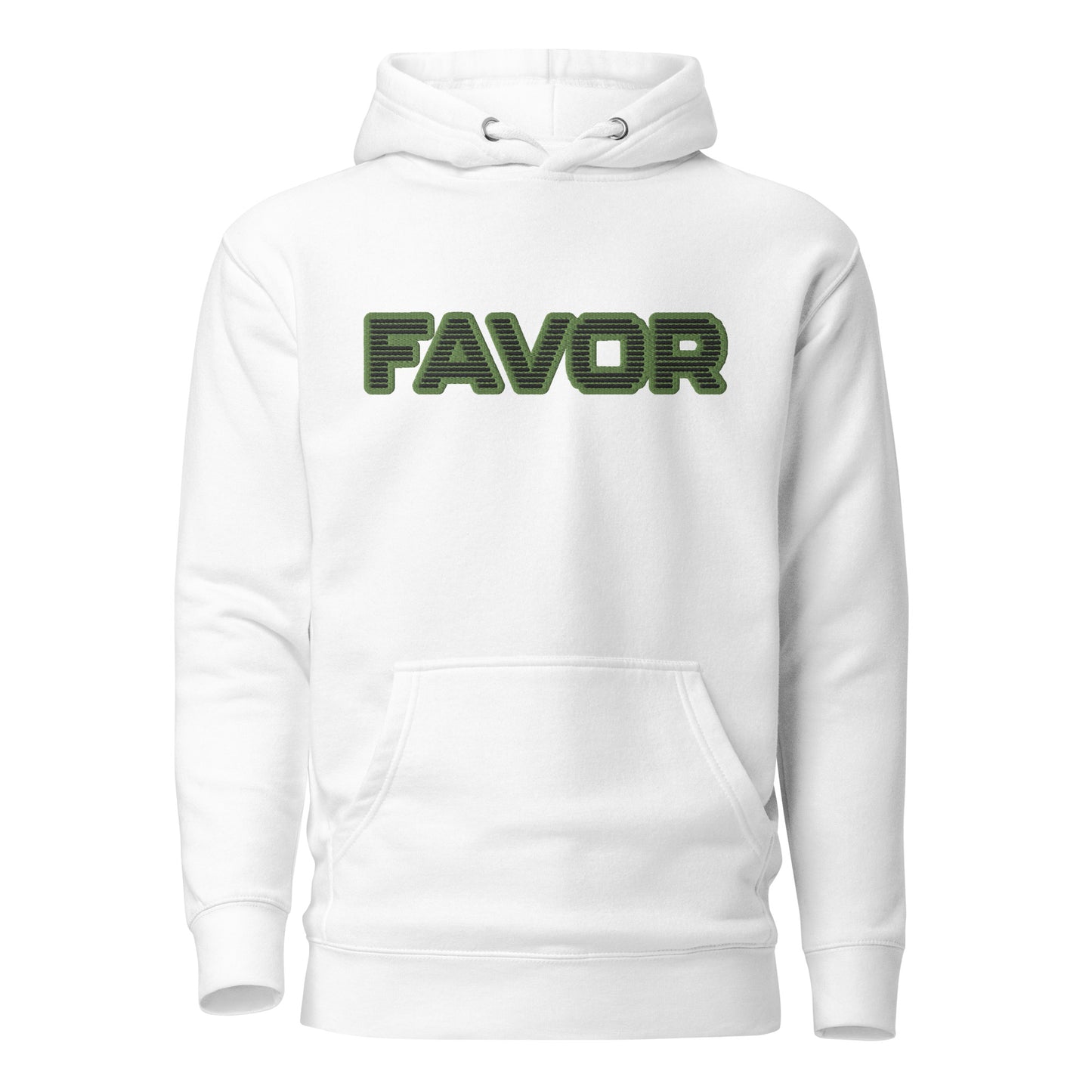 FAVOR- EMBROIDERED FRONT Unisex Hoodie