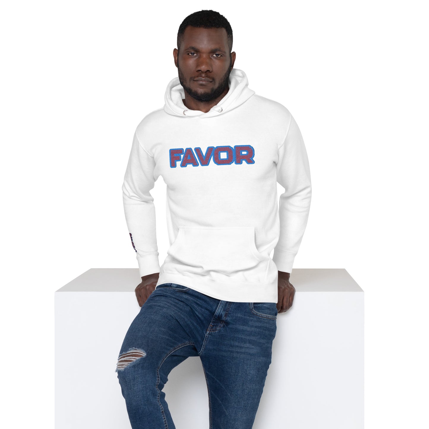 FAVOR- EMBROIDERED FRONT Unisex Hoodie