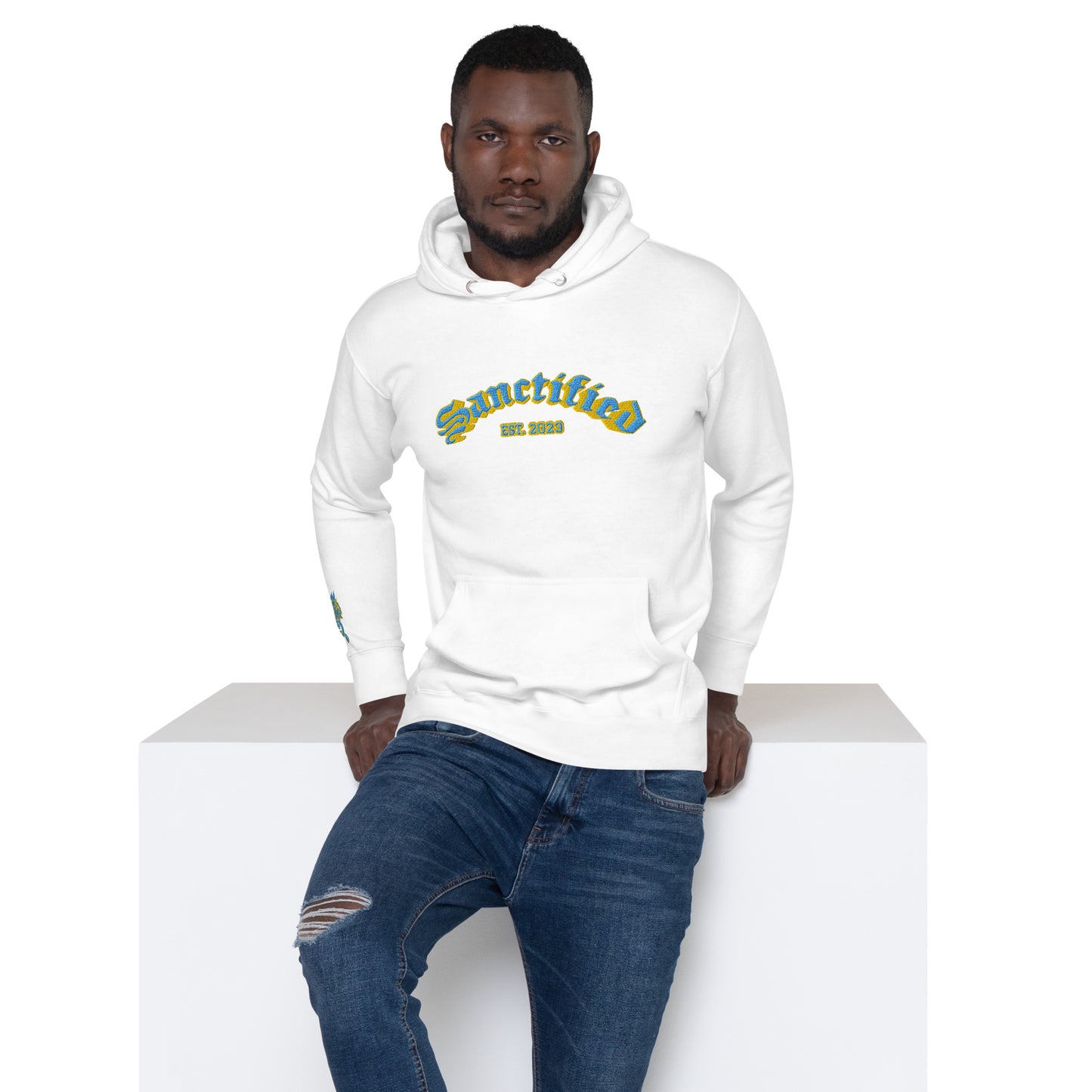 SANCTIFIED SIGNATURE- EMBROIDERED FRONT Unisex Hoodie