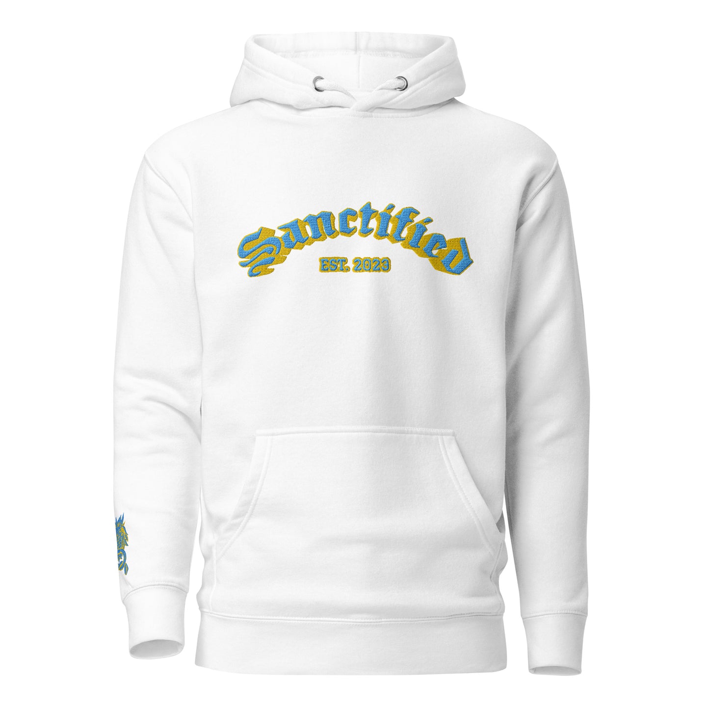 SANCTIFIED SIGNATURE- EMBROIDERED FRONT Unisex Hoodie