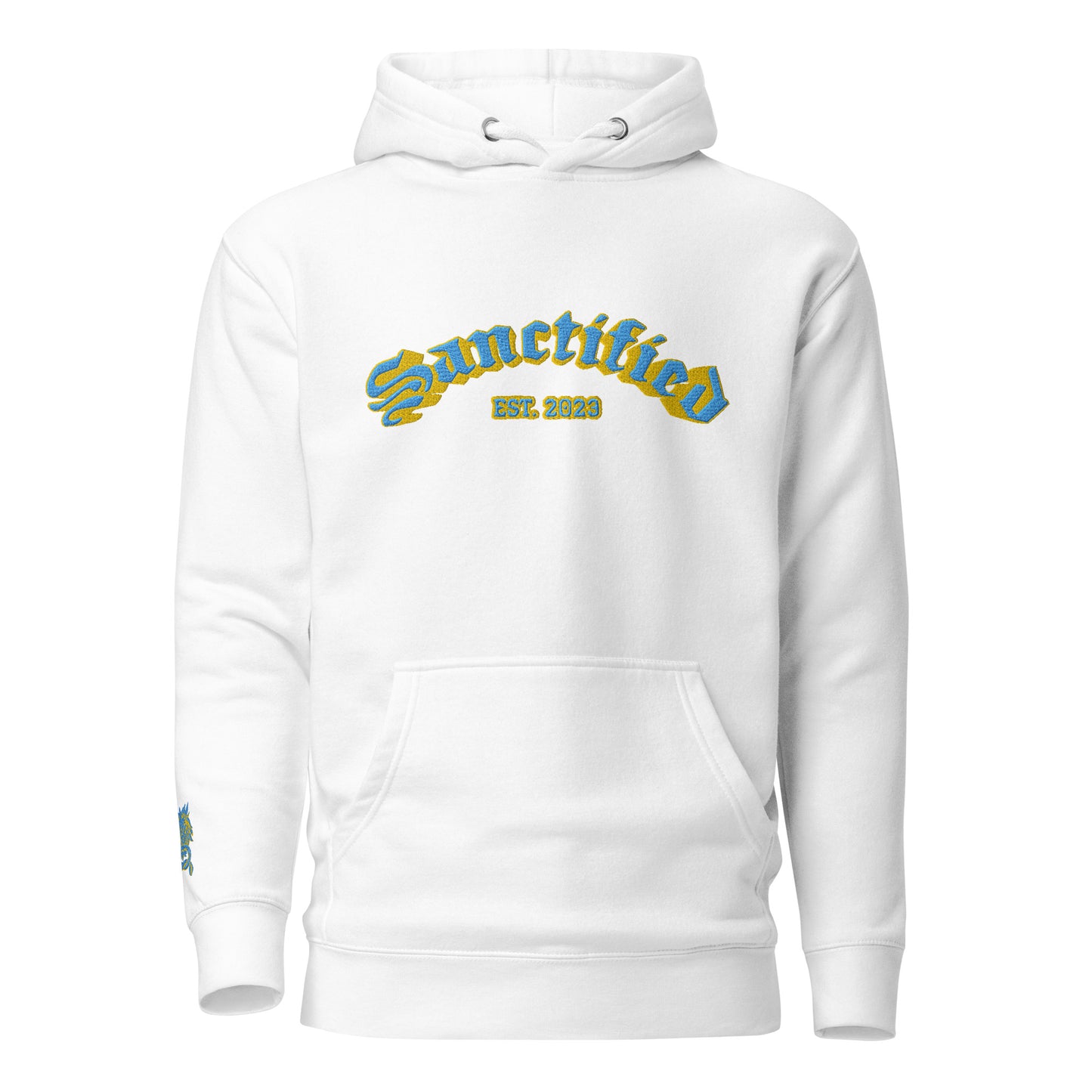 SANCTIFIED SIGNATURE- EMBROIDERED FRONT Unisex Hoodie