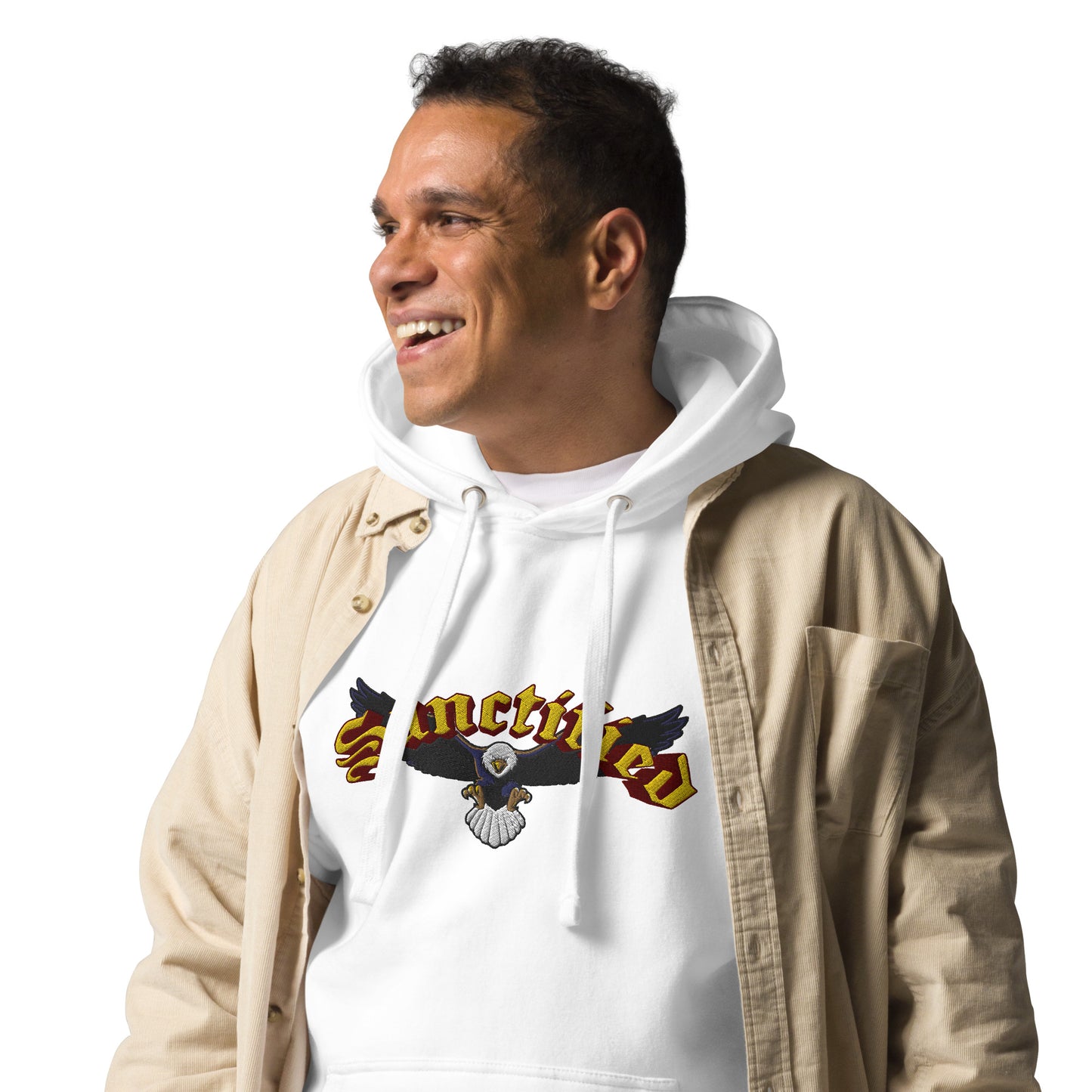 Eagles Wings- EMBROIDERED FRONT Unisex Hoodie