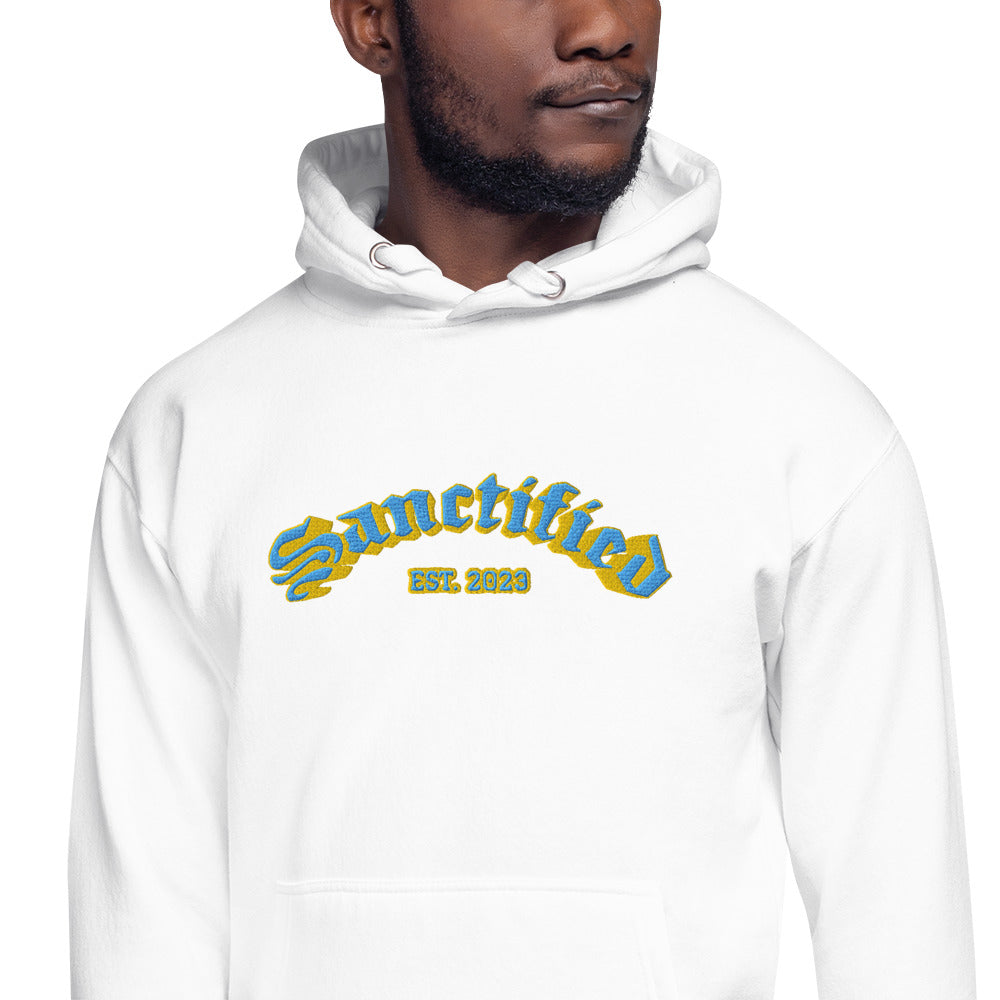 SANCTIFIED SIGNATURE- EMBROIDERED FRONT Unisex Hoodie