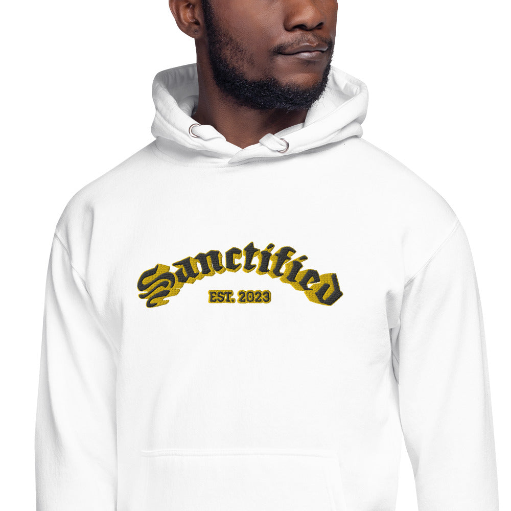 SANCTIFIED SIGNATURE- EMBROIDERED FRONT Unisex Hoodie
