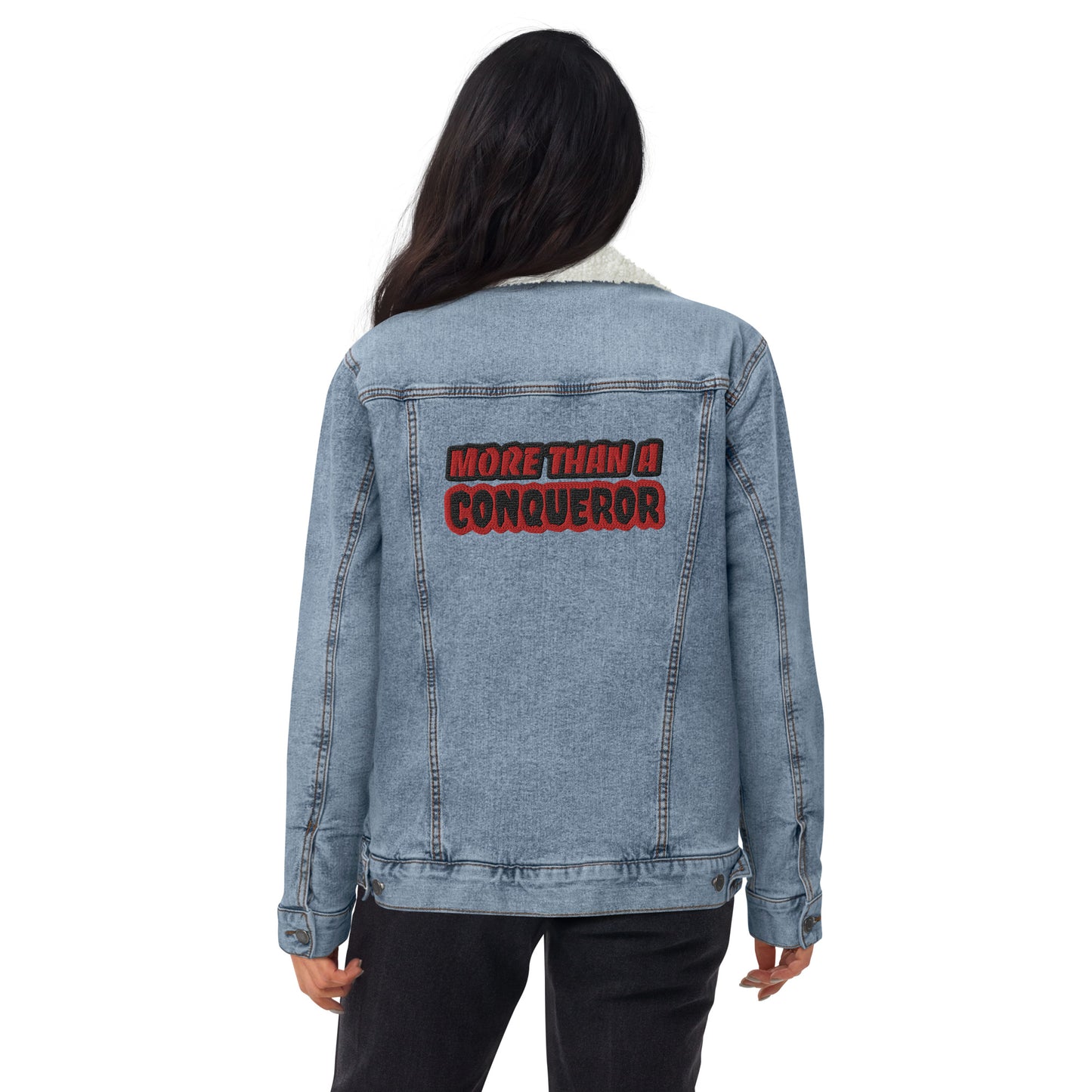 Unisex denim sherpa jacket