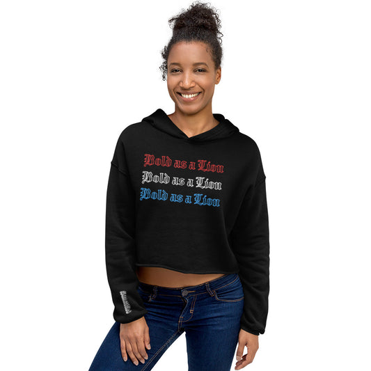 Bold as a Lion- Crop Hoodie