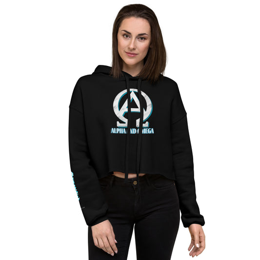 Alpha and Omega- Crop Hoodie