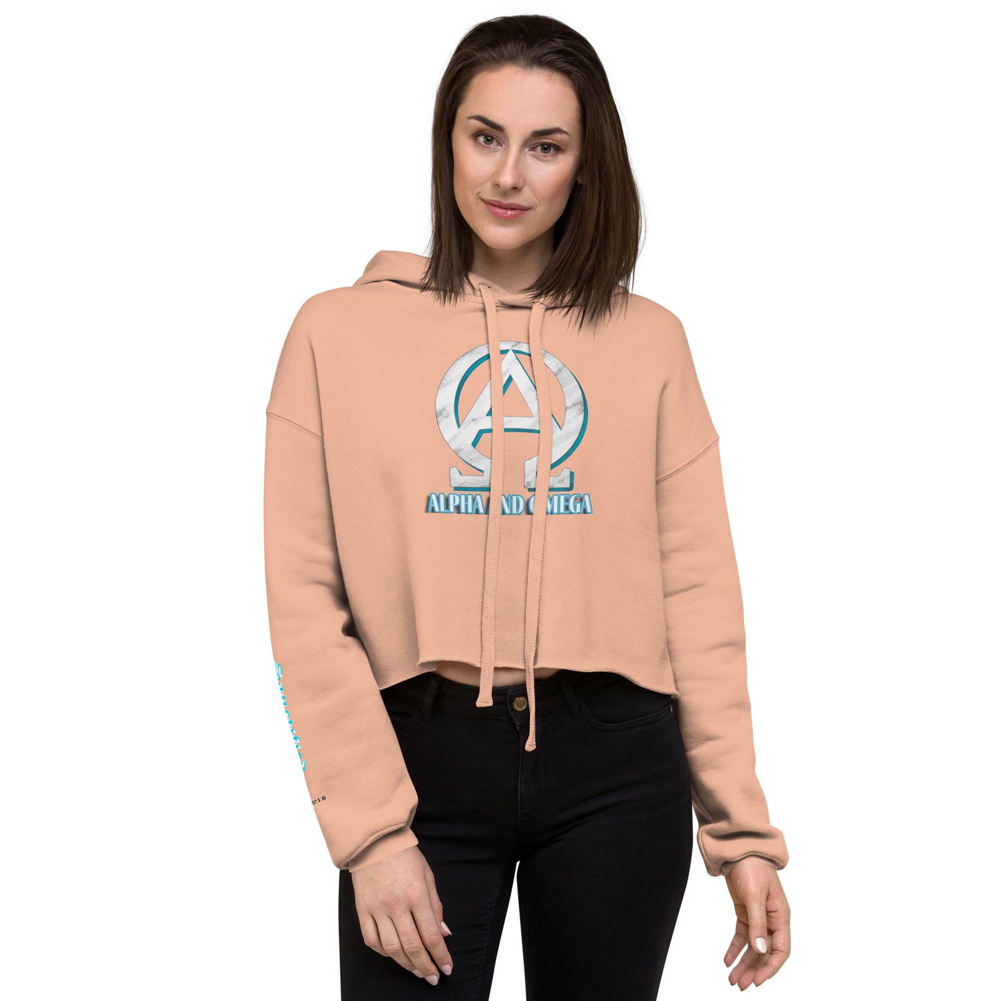 Alpha and Omega- Crop Hoodie