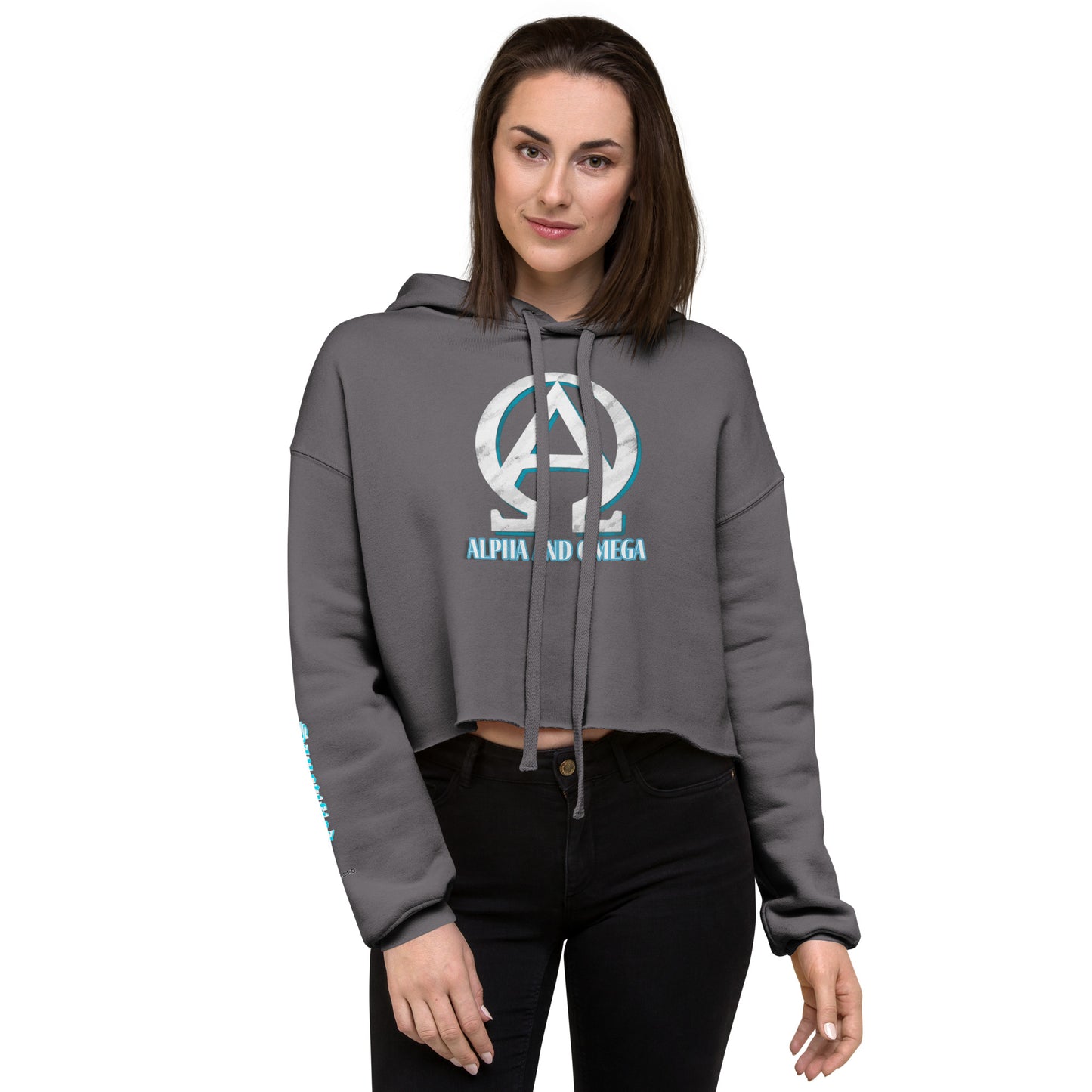 Alpha and Omega- Crop Hoodie