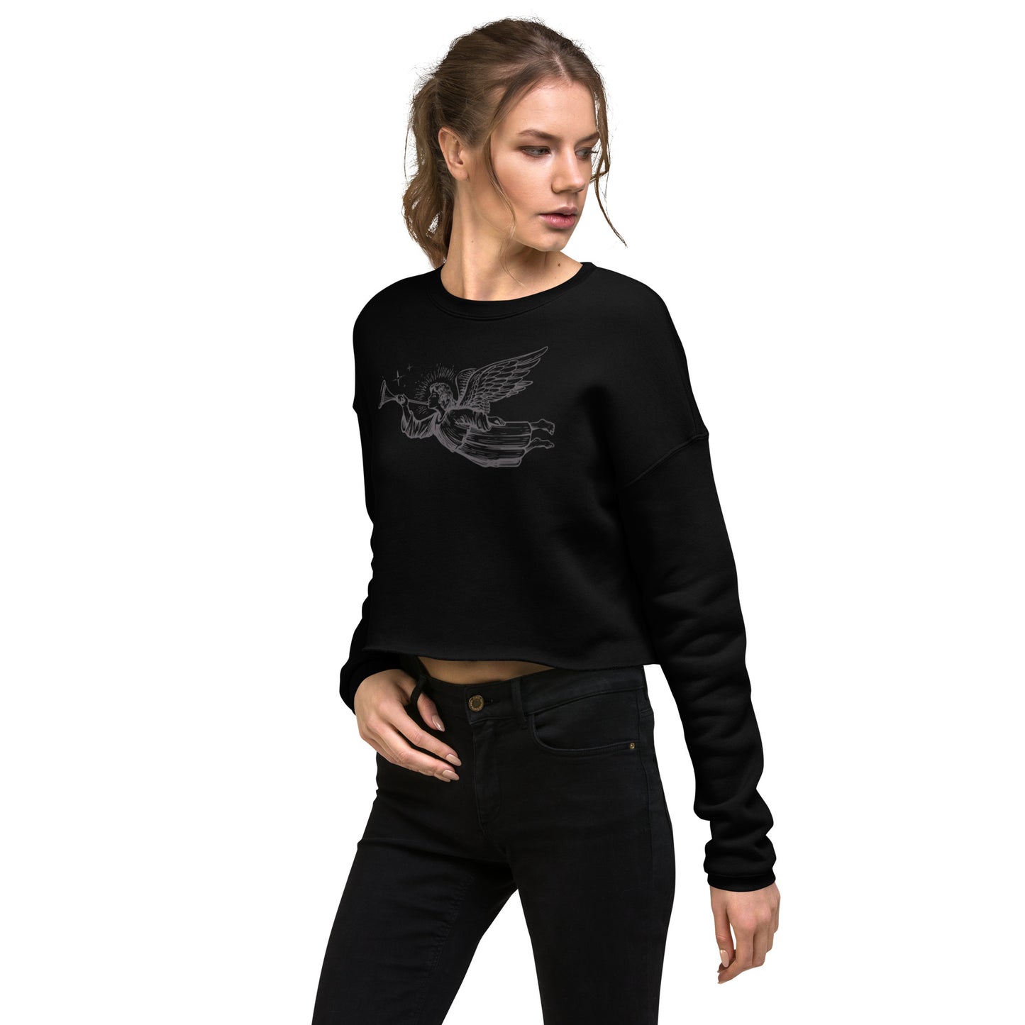 DO NOT WORRY- Crop Sweatshirt