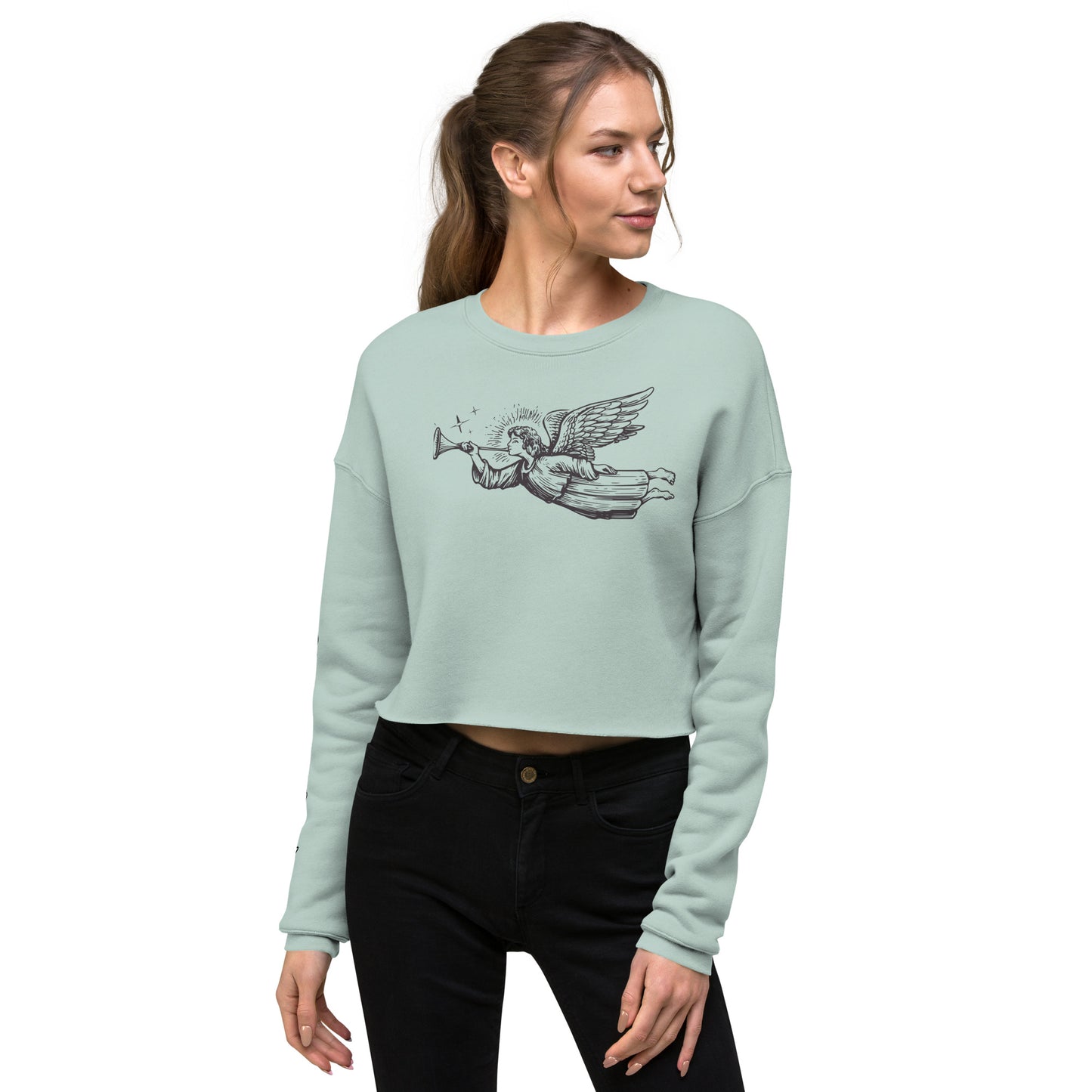 DO NOT WORRY- Crop Sweatshirt