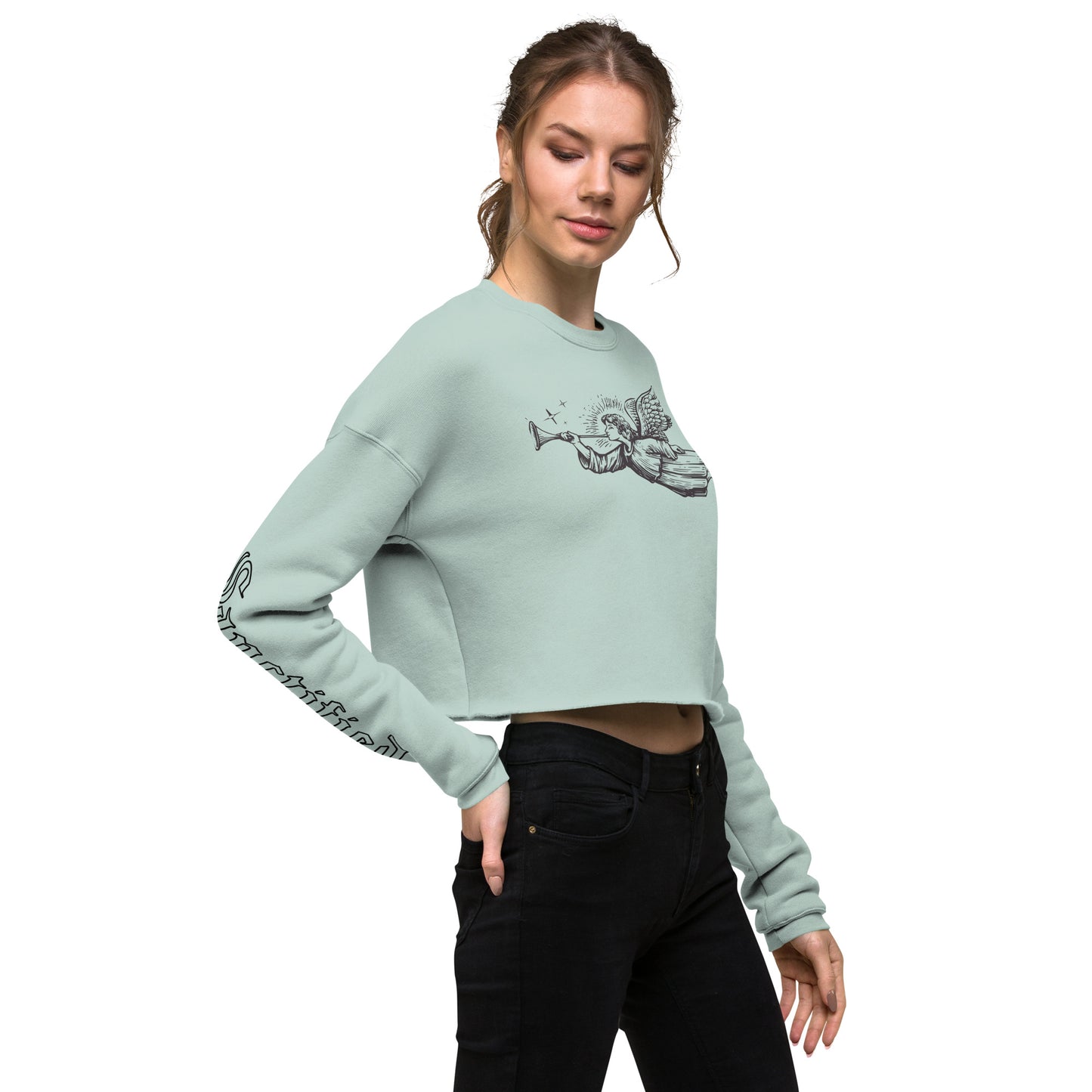 DO NOT WORRY- Crop Sweatshirt