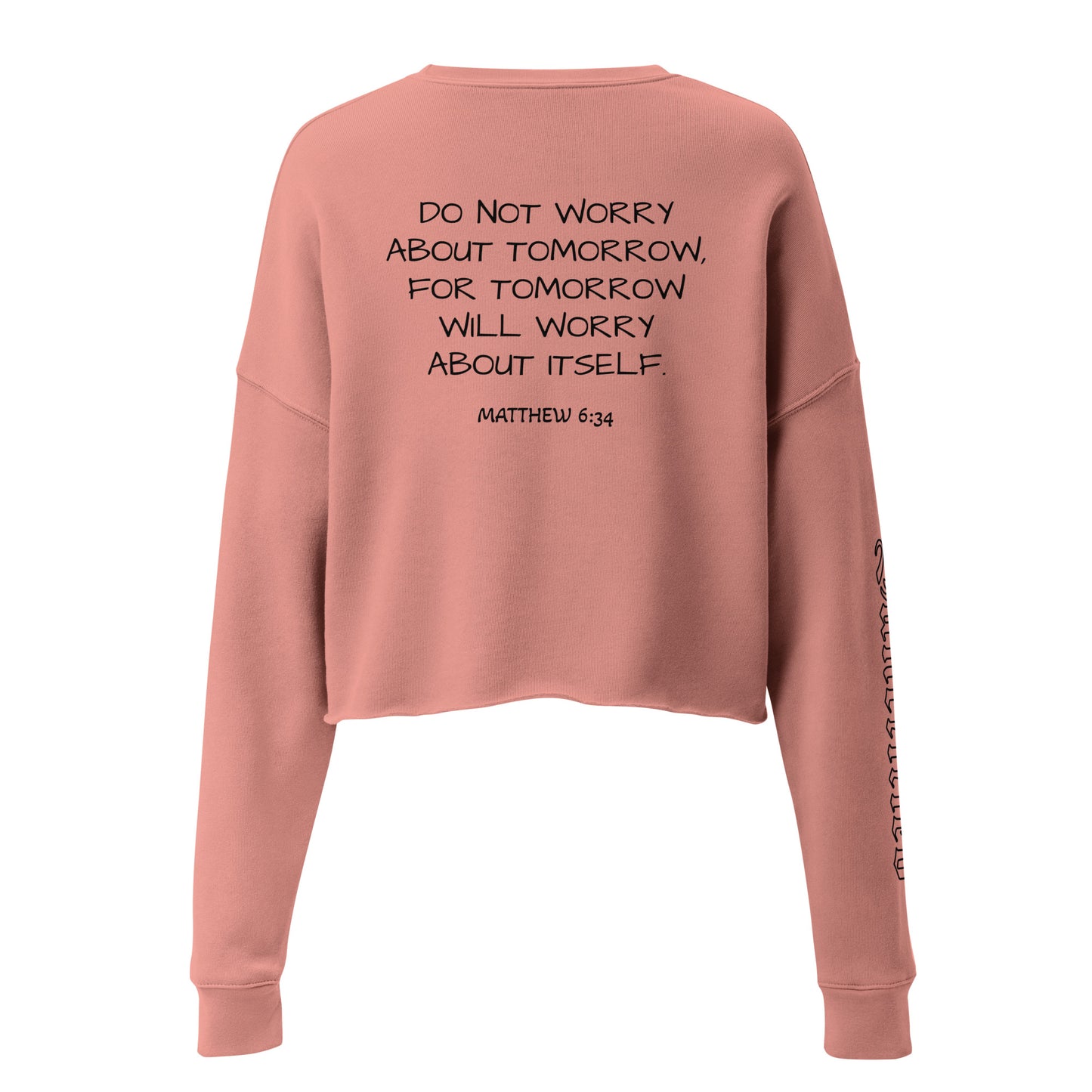 DO NOT WORRY- Crop Sweatshirt