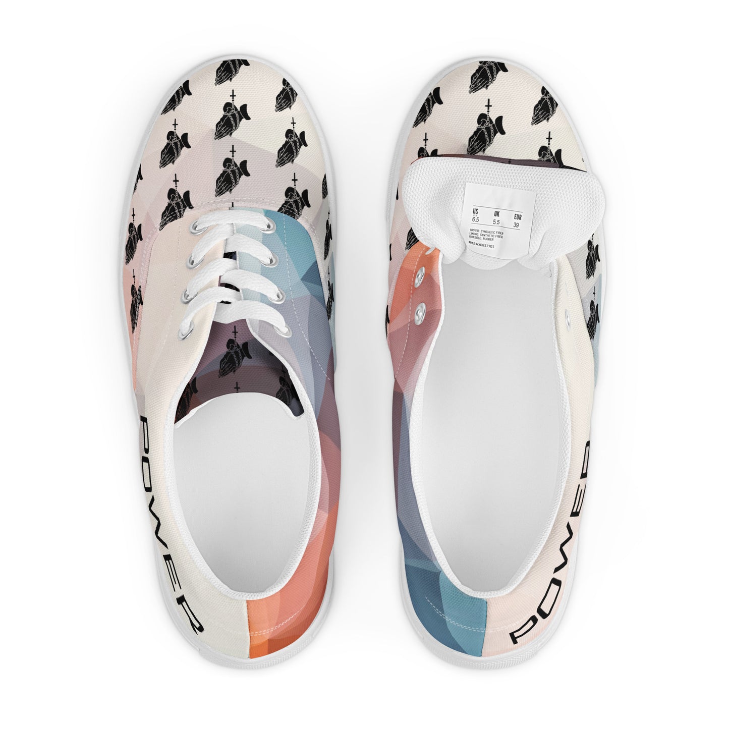 Women’s lace-up canvas shoes